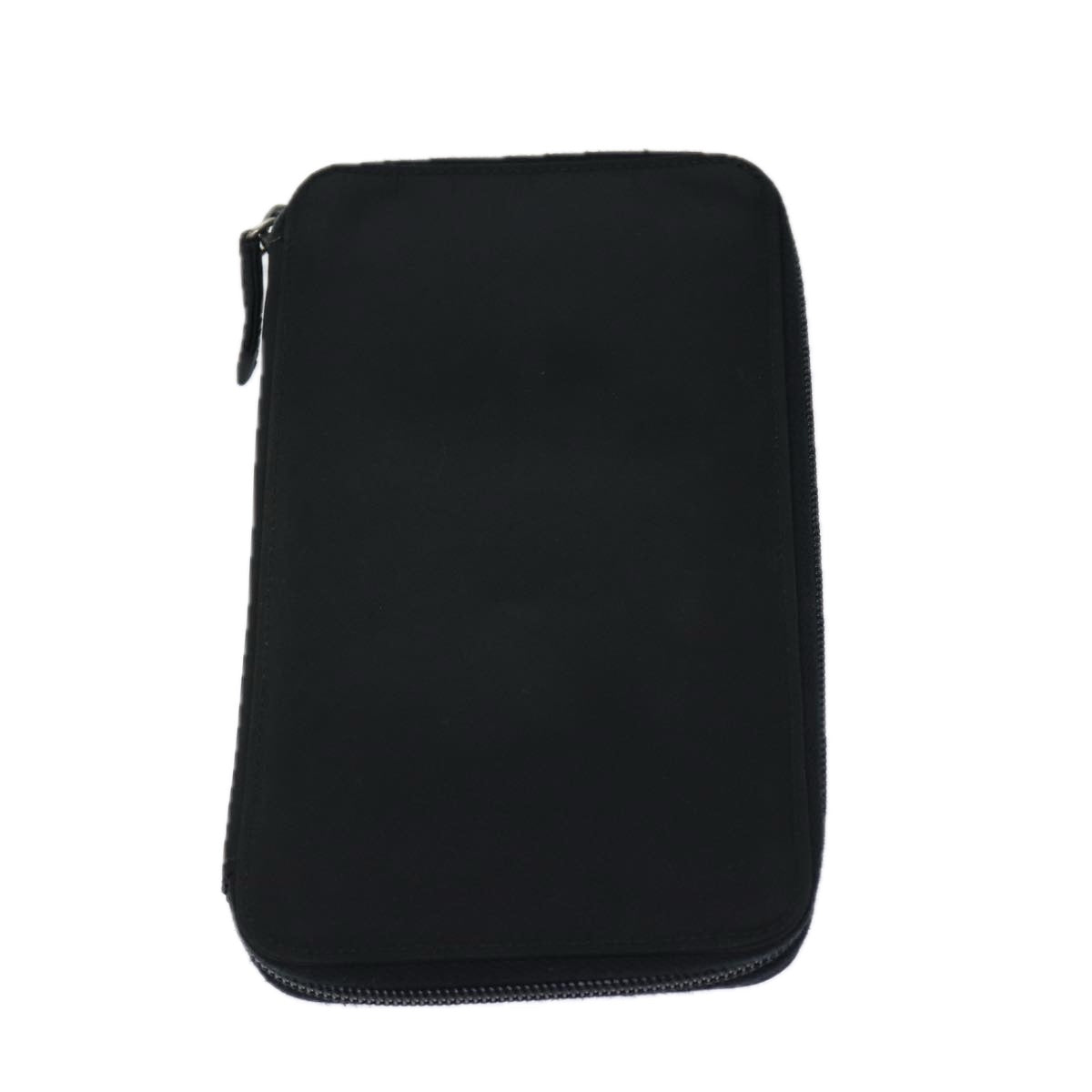 PRADA Long Wallet Nylon Black Auth 72087