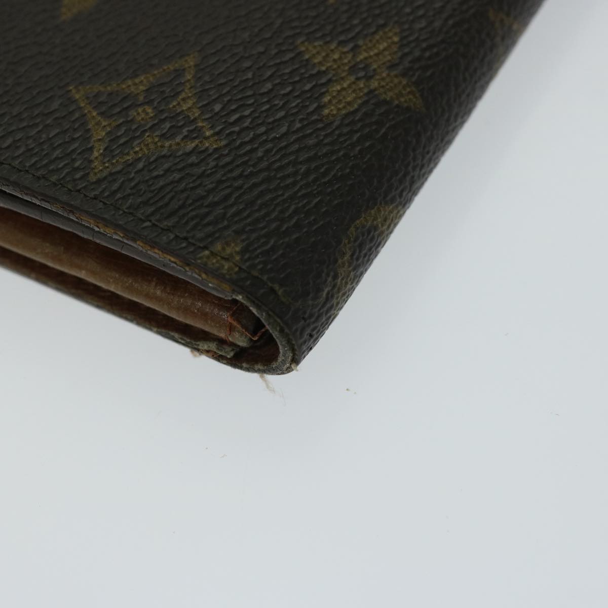 LOUIS VUITTON Monogram Pochette Porte Monnaie Credit Wallet M61725 Auth 72124