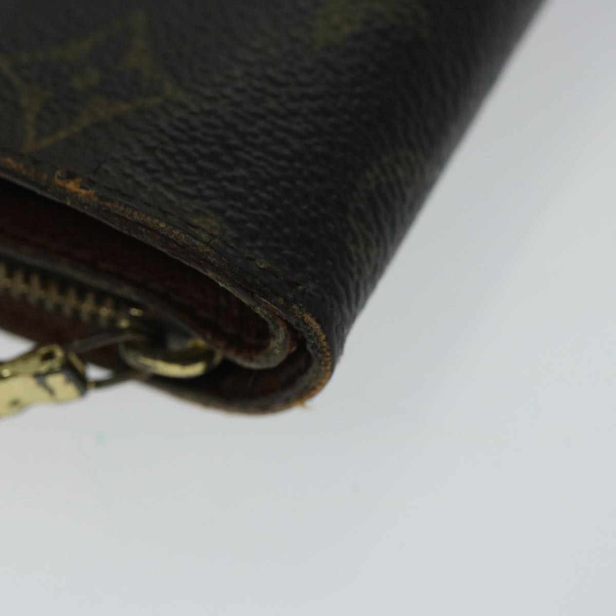 LOUIS VUITTON Monogram Compact Zip Wallet M61667 LV Auth 72142