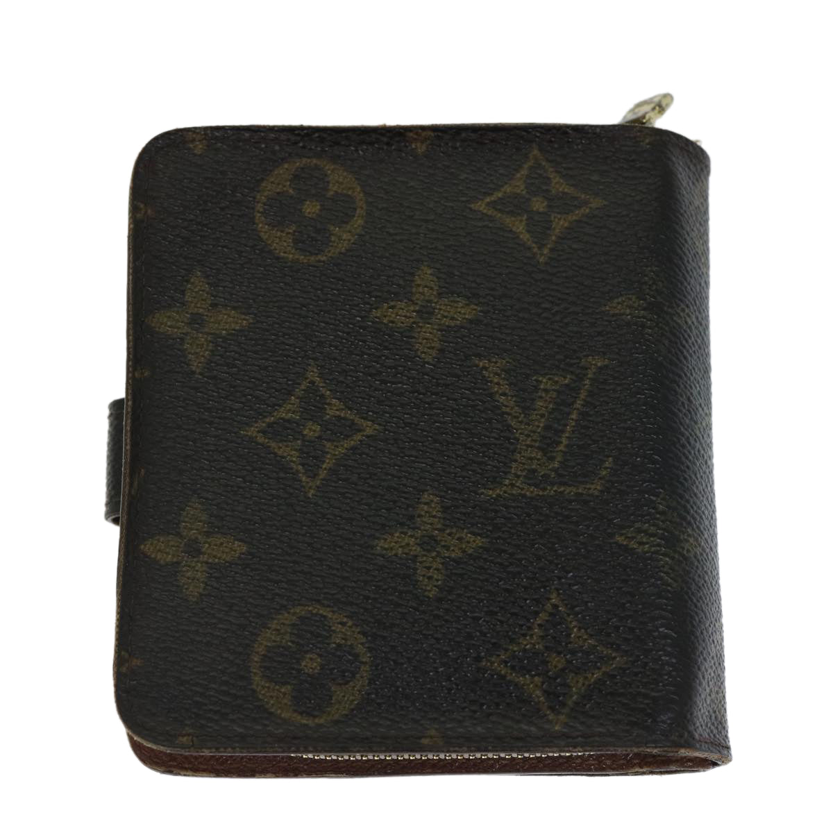 LOUIS VUITTON Monogram Compact Zip Wallet M61667 LV Auth 72142