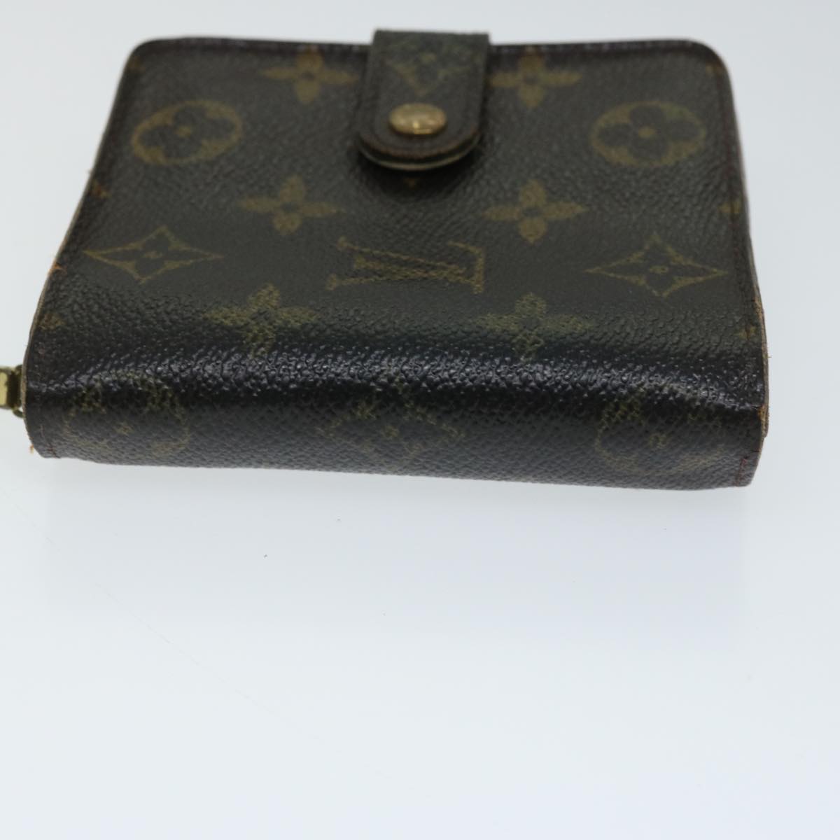 LOUIS VUITTON Monogram Compact Zip Wallet M61667 LV Auth 72142