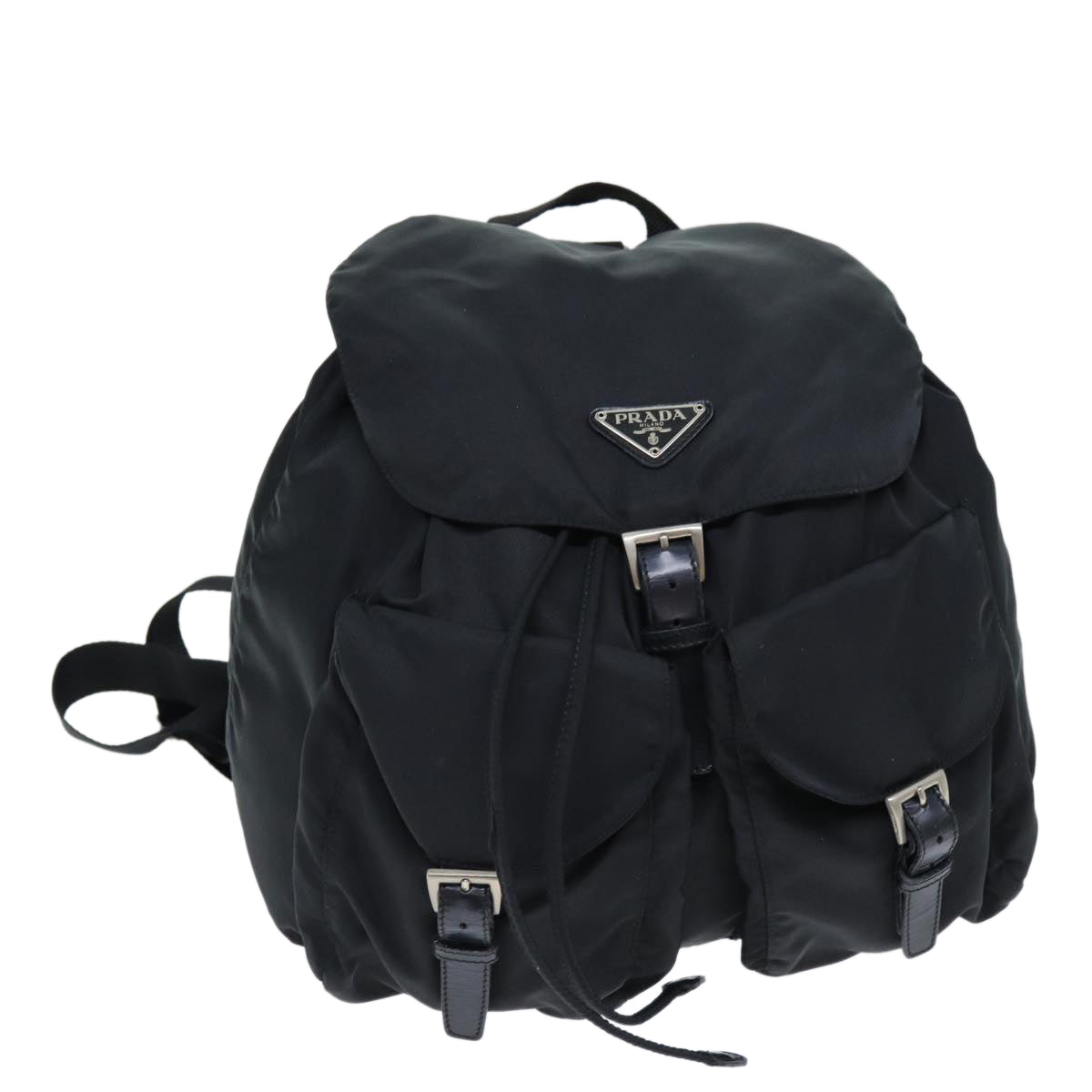 PRADA Backpack Nylon Black Auth 72146