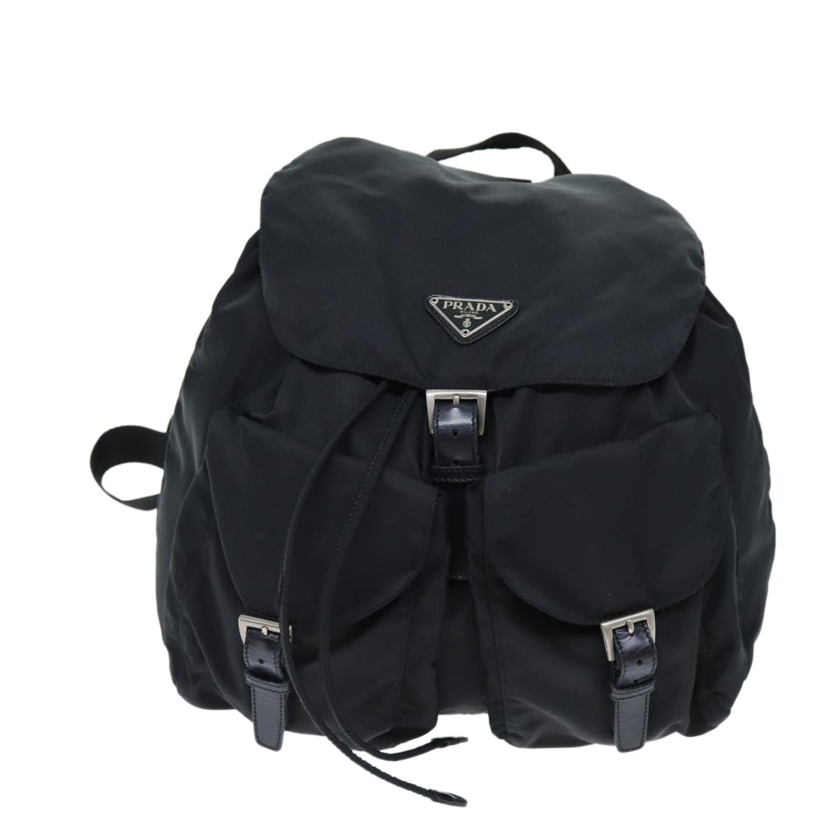 PRADA Backpack Nylon Black Auth 72146