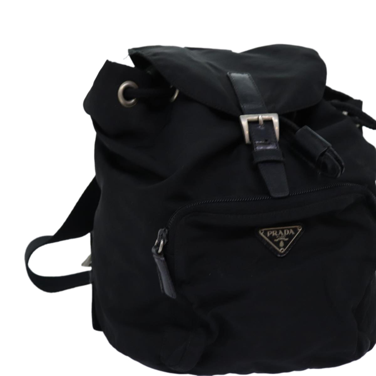 PRADA Backpack Nylon Black Auth 72159