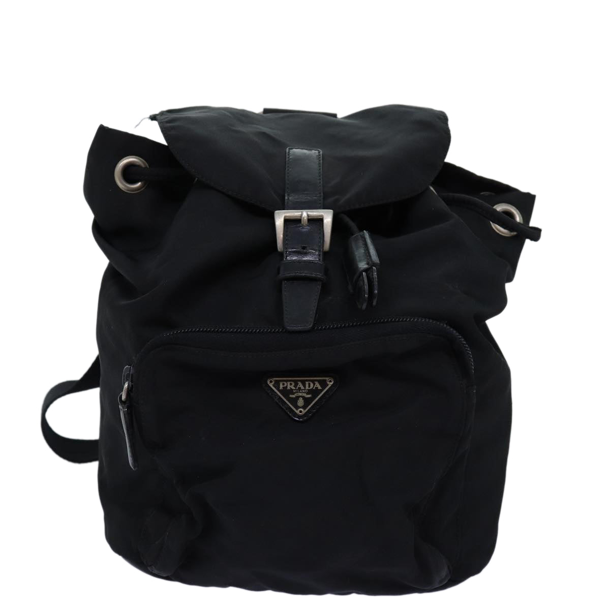 PRADA Backpack Nylon Black Auth 72159