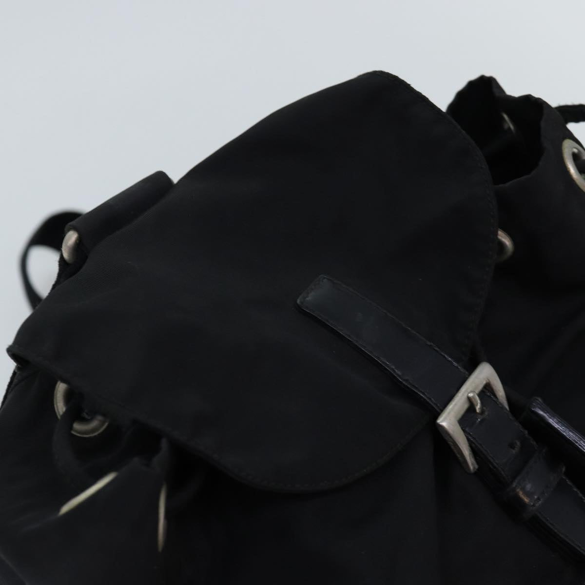 PRADA Backpack Nylon Black Auth 72159