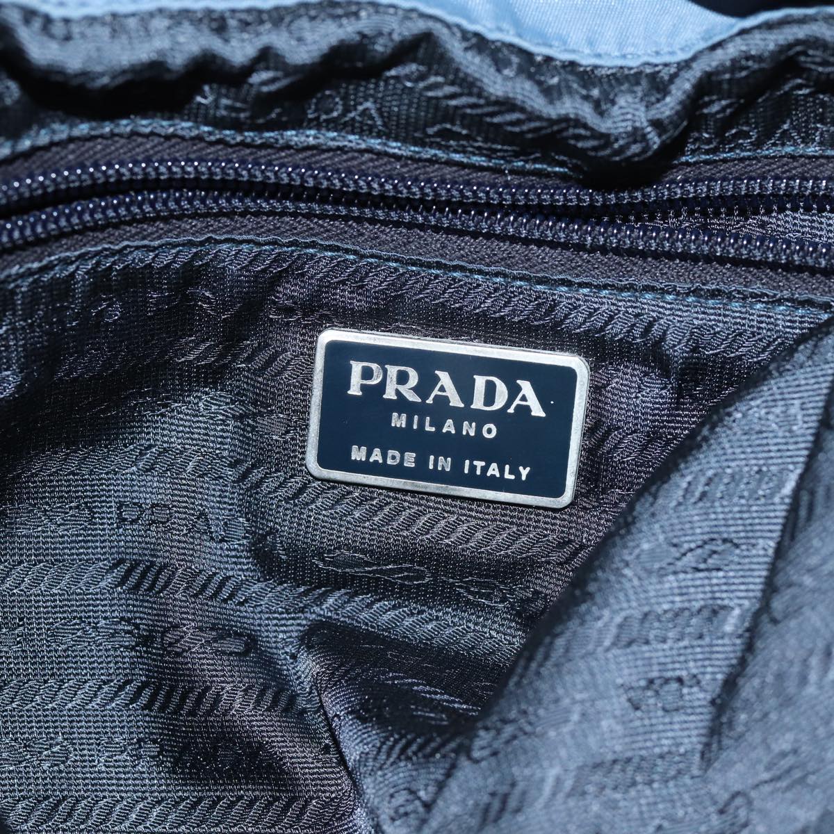 PRADA Backpack Nylon Blue Auth 72169