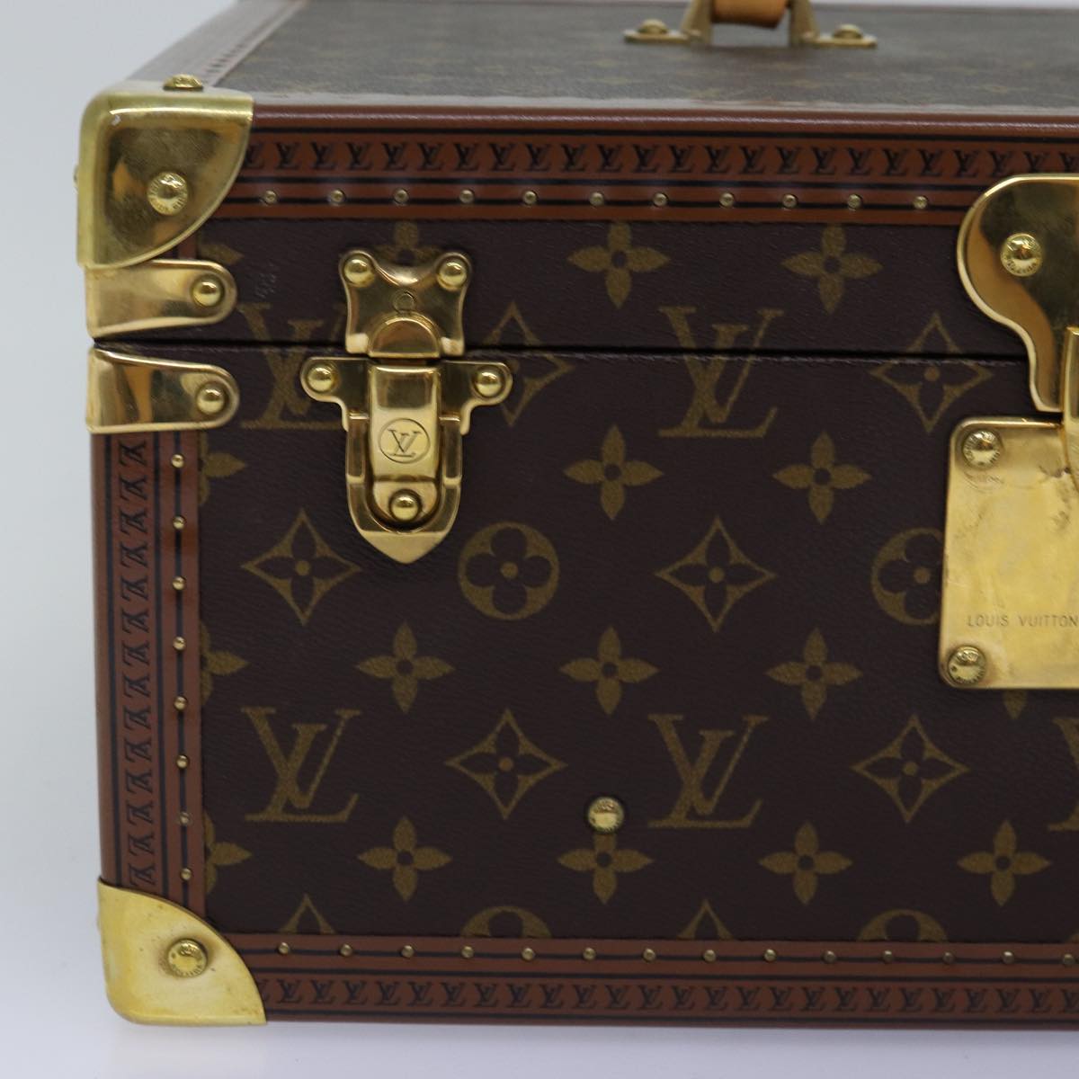 LOUIS VUITTON Monogram Attache Case Trunk SPO LV Auth 72245S