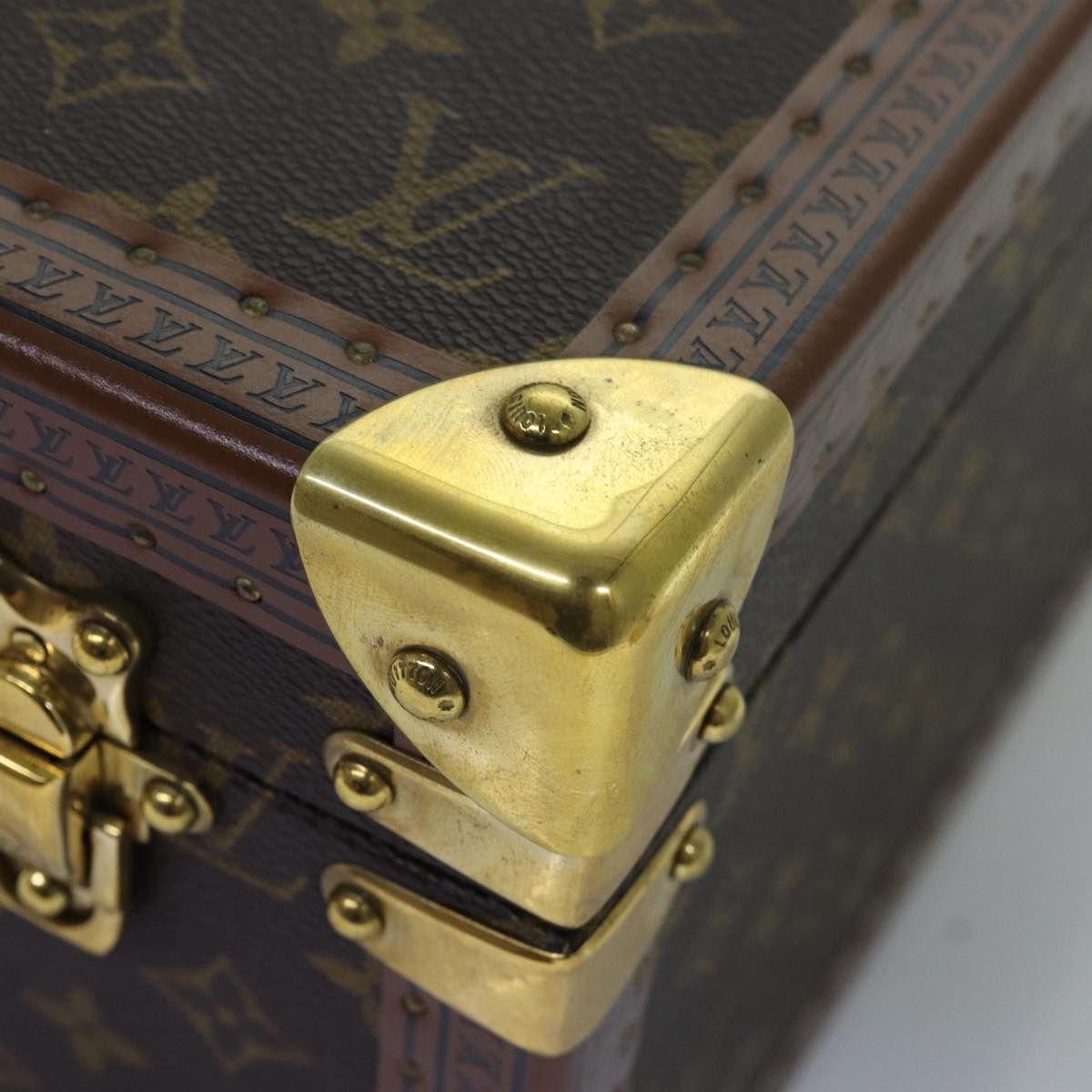 LOUIS VUITTON Monogram Attache Case Trunk SPO LV Auth 72245S