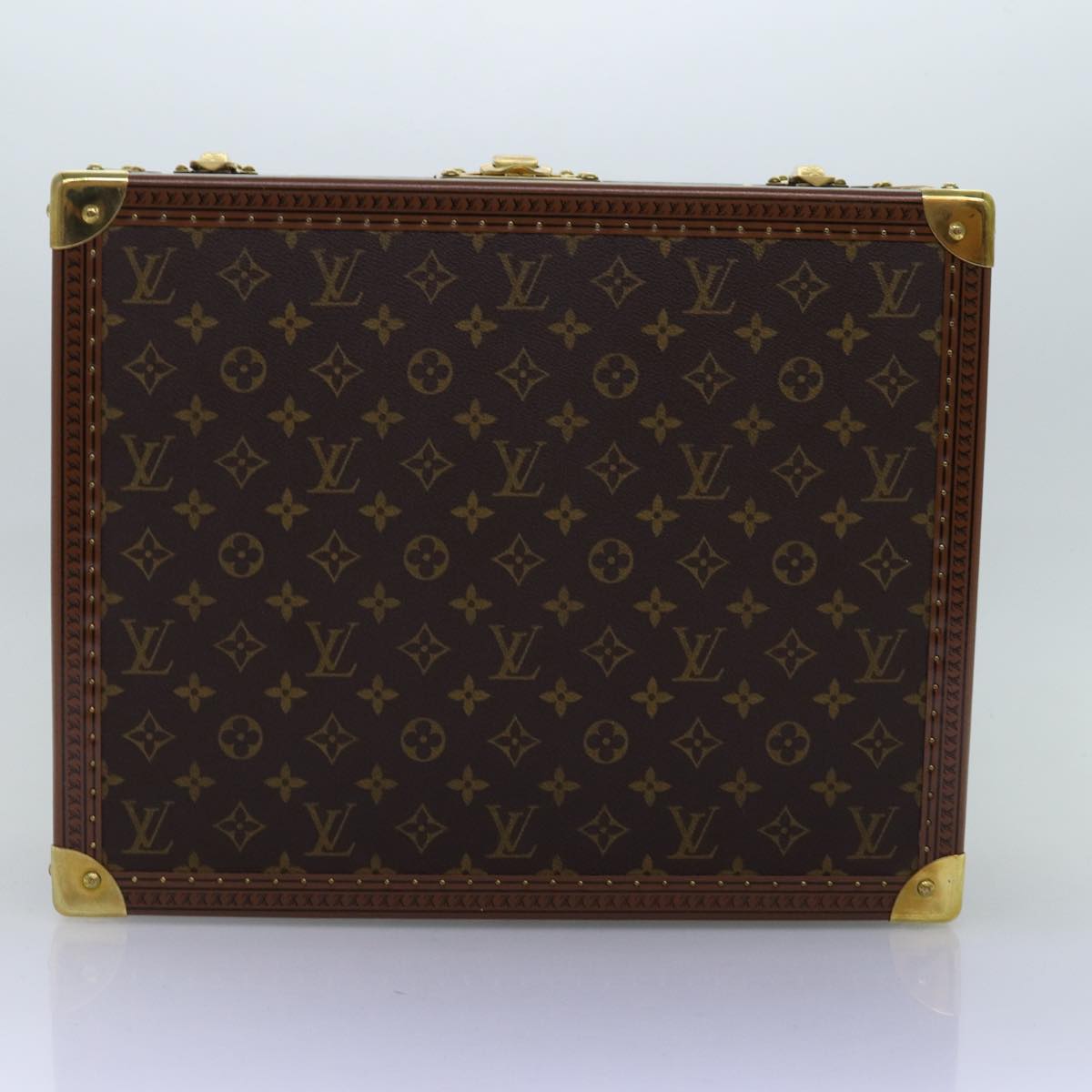 LOUIS VUITTON Monogram Attache Case Trunk SPO LV Auth 72245S
