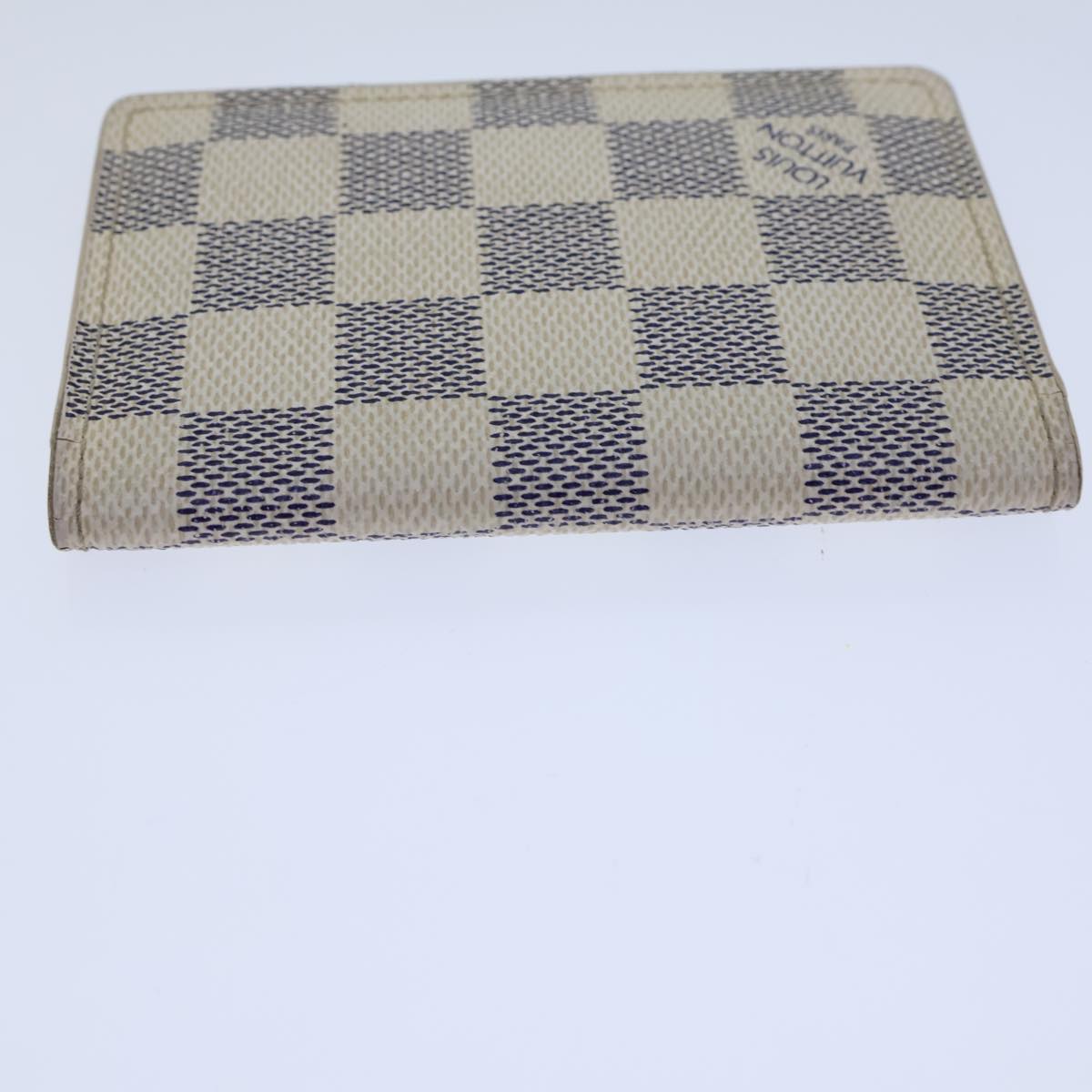 LOUIS VUITTON Damier Azur Organizer Dupoch Card Case N61727 LV Auth 72326