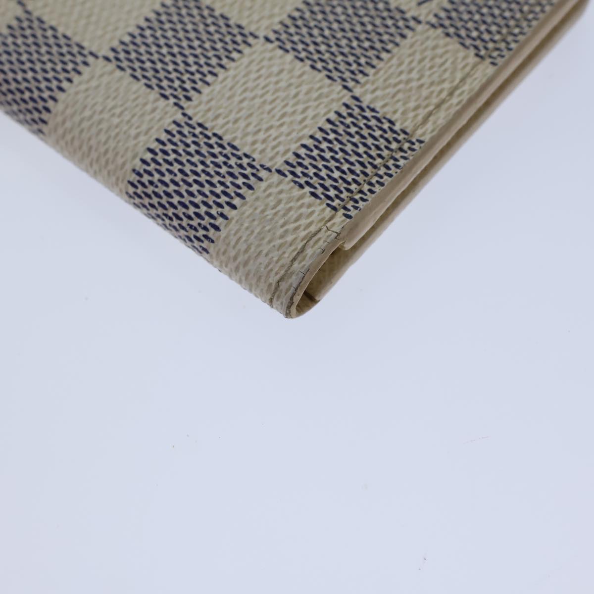 LOUIS VUITTON Damier Azur Organizer Dupoch Card Case N61727 LV Auth 72326