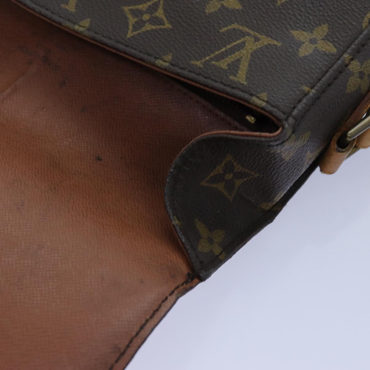 LOUIS VUITTON Monogram Saint Cloud GM Shoulder Bag M51242 LV Auth 72335