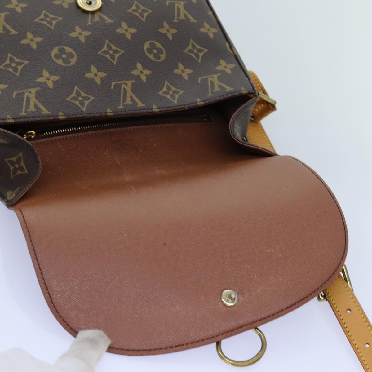 LOUIS VUITTON Monogram Saint Cloud GM Shoulder Bag M51242 LV Auth 72341