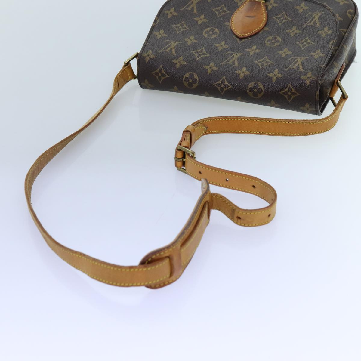 LOUIS VUITTON Monogram Saint Cloud GM Shoulder Bag M51242 LV Auth 72341