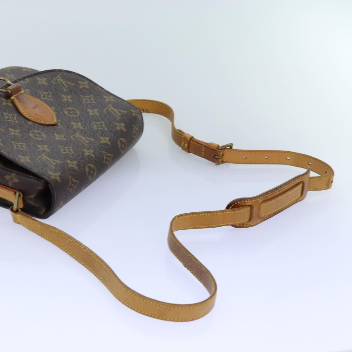 LOUIS VUITTON Monogram Saint Cloud GM Shoulder Bag M51242 LV Auth 72341