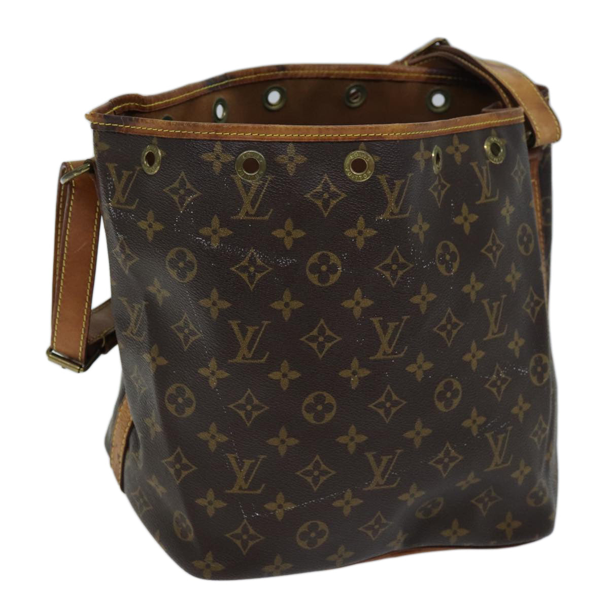 LOUIS VUITTON Monogram Petit Noe Shoulder Bag M42226 LV Auth 72369