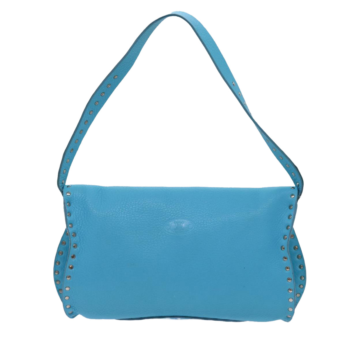 CELINE Shoulder Bag Light Blue Auth 72402