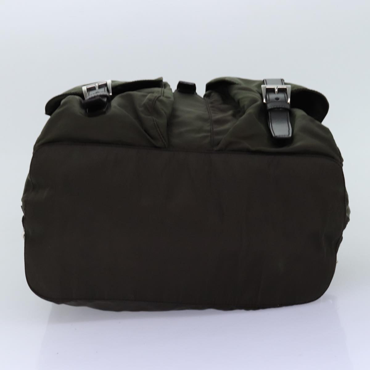 PRADA Backpack Nylon Khaki Auth 72425