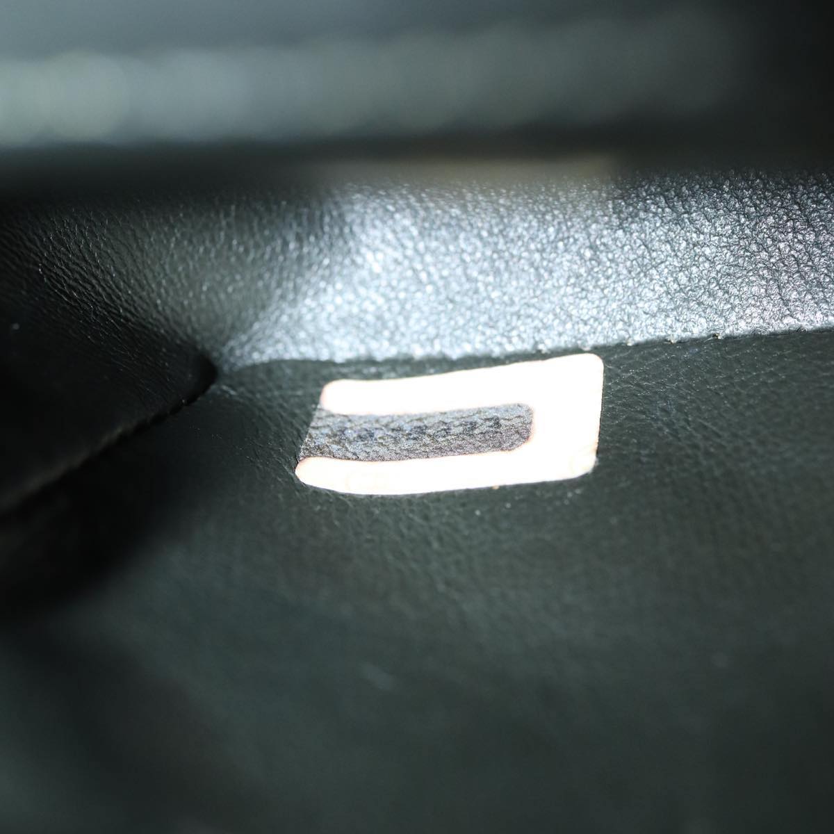 CHANEL Mini Matelasse Turn Lock Chain Bag Lamb Skin Black CC Auth 72435AV