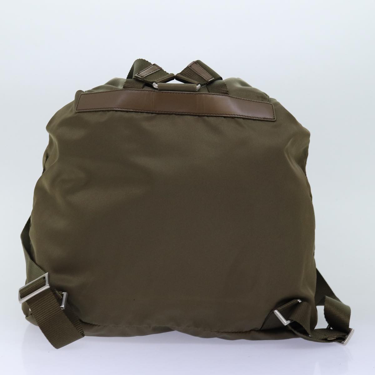 PRADA Backpack Nylon Brown Auth 72453