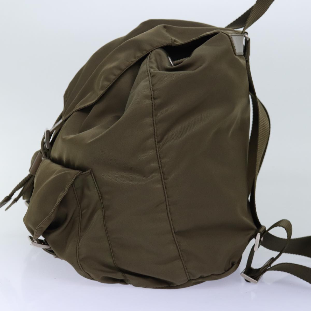 PRADA Backpack Nylon Brown Auth 72453