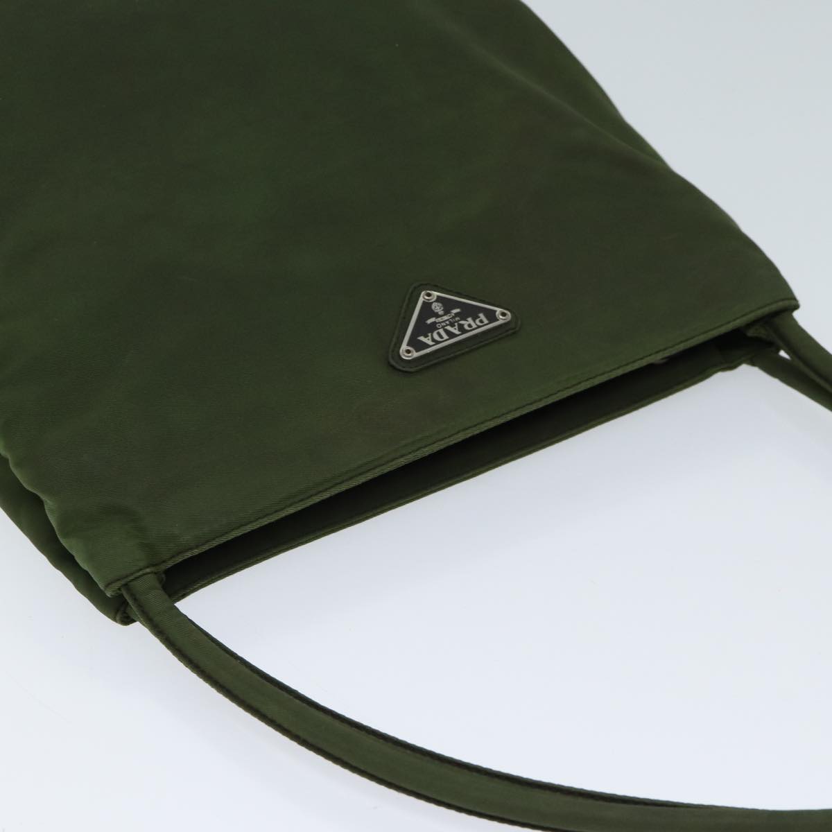 PRADA Shoulder Bag Nylon Khaki Auth 72482