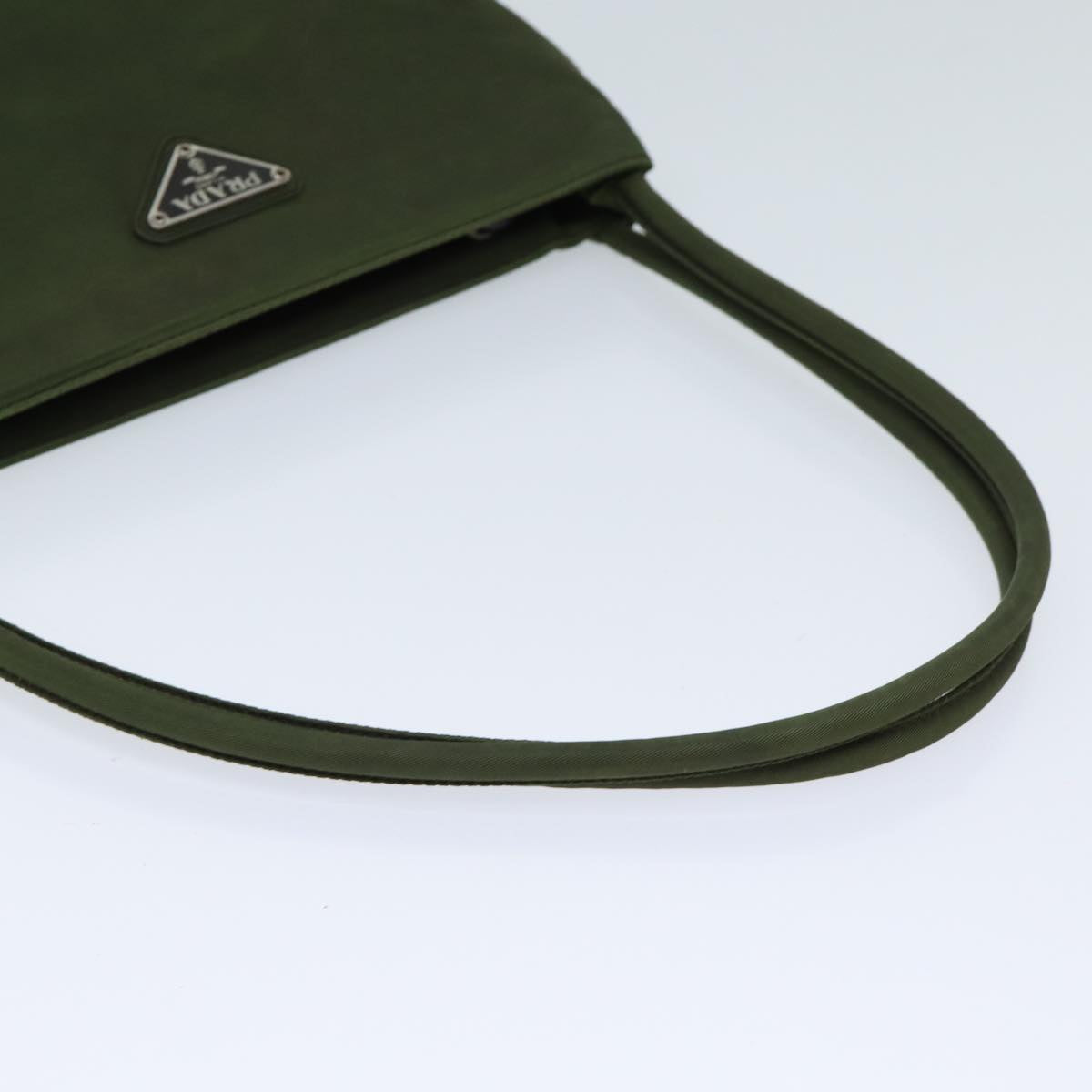 PRADA Shoulder Bag Nylon Khaki Auth 72482