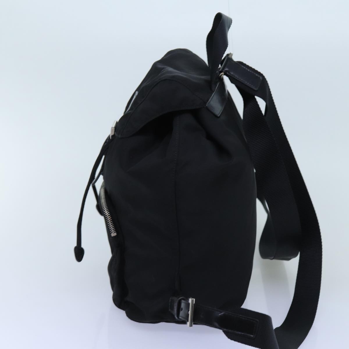 PRADA Backpack Nylon Black Auth 72489