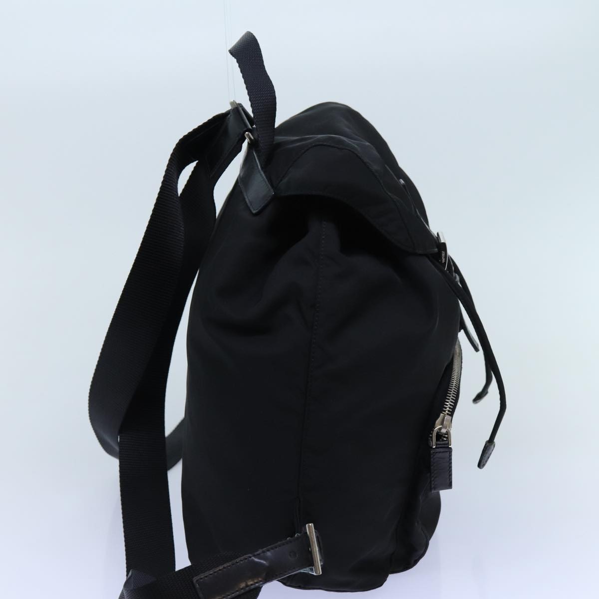 PRADA Backpack Nylon Black Auth 72489