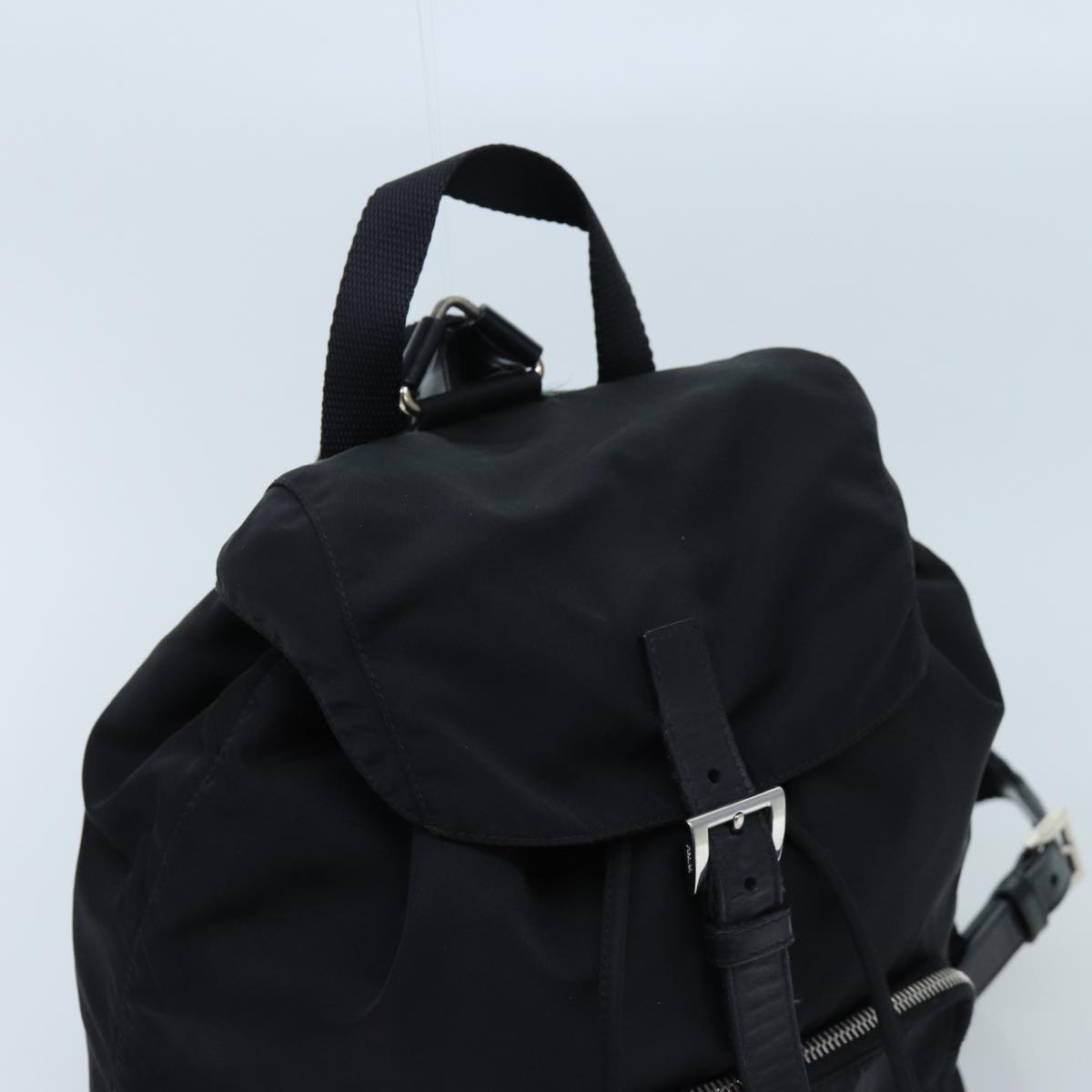 PRADA Backpack Nylon Black Auth 72489