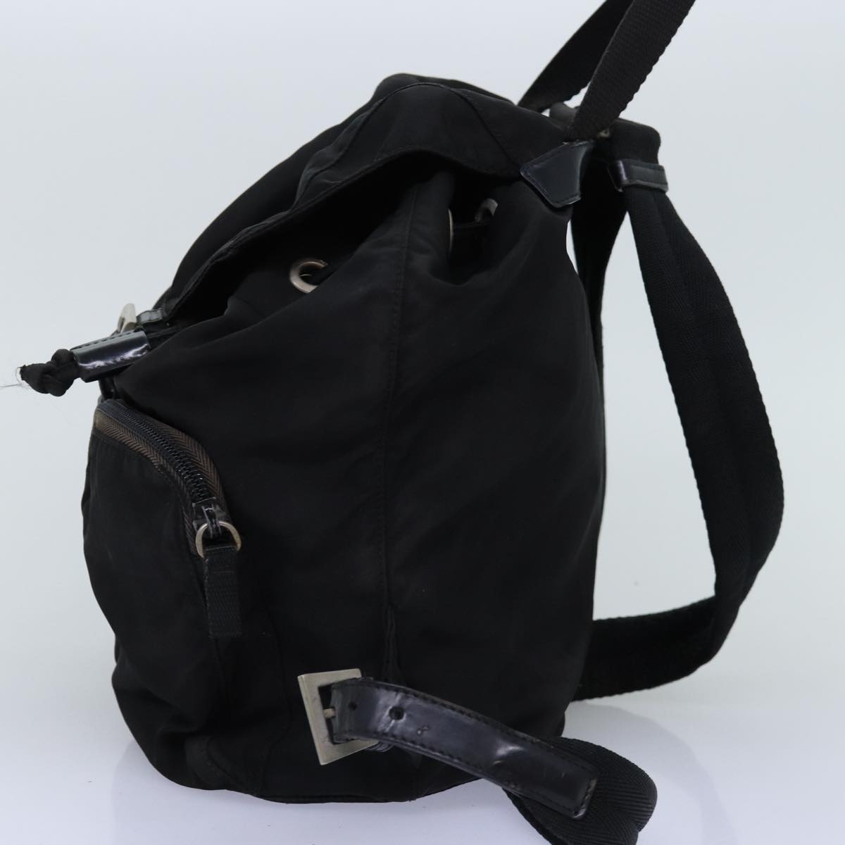 PRADA Backpack Nylon Black Auth 72491