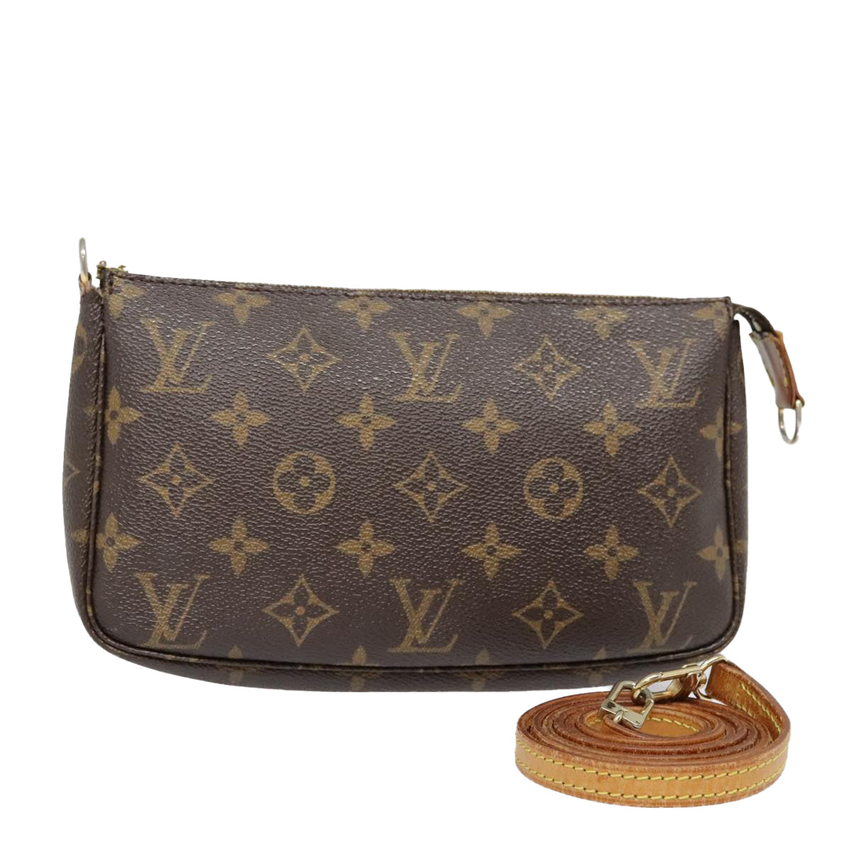 LOUIS VUITTON Monogram Pochette Accessoires Pouch M51980 LV Auth 72581