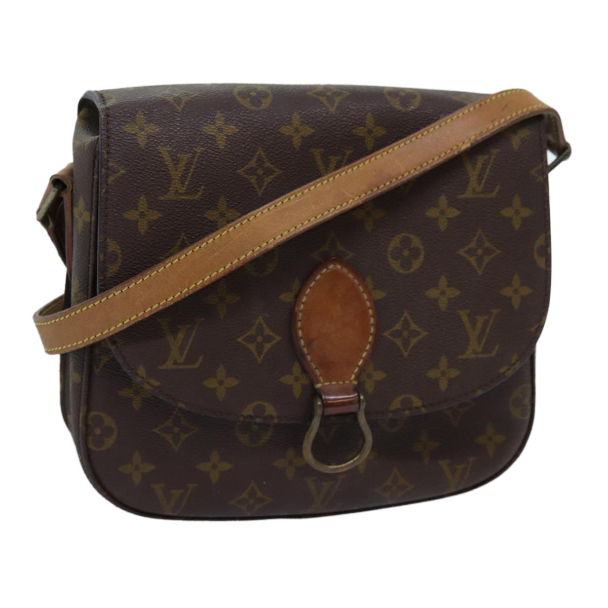 LOUIS VUITTON Monogram Saint Cloud GM Shoulder Bag Vintage M51242 LV Auth 72621