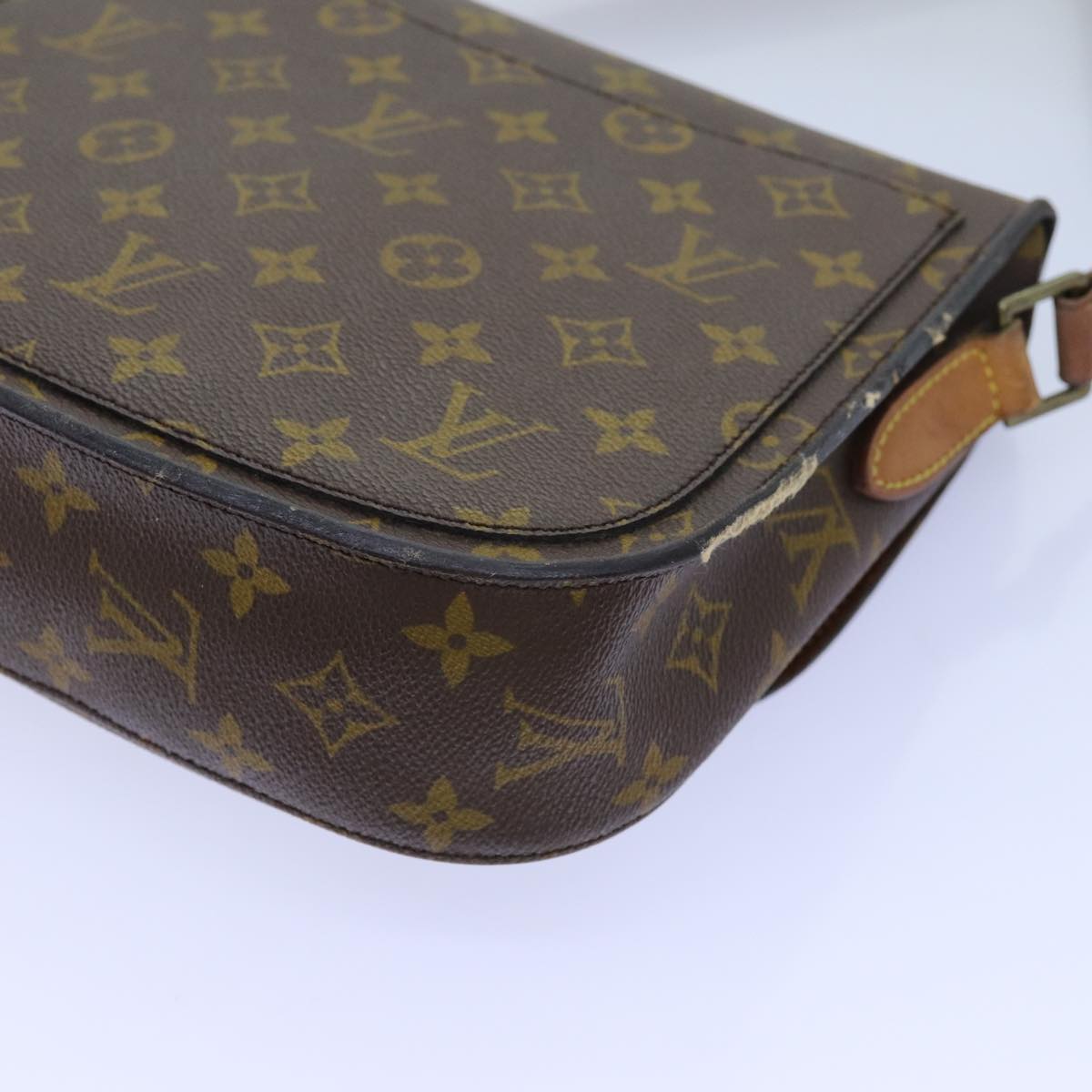 LOUIS VUITTON Monogram Saint Cloud GM Shoulder Bag Vintage M51242 LV Auth 72621