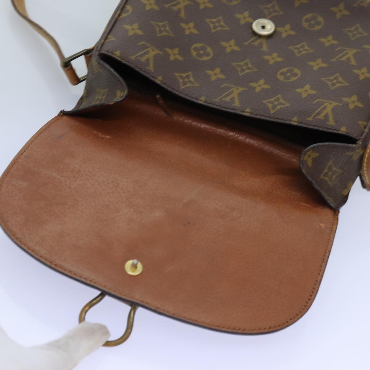 LOUIS VUITTON Monogram Saint Cloud GM Shoulder Bag Vintage M51242 LV Auth 72621