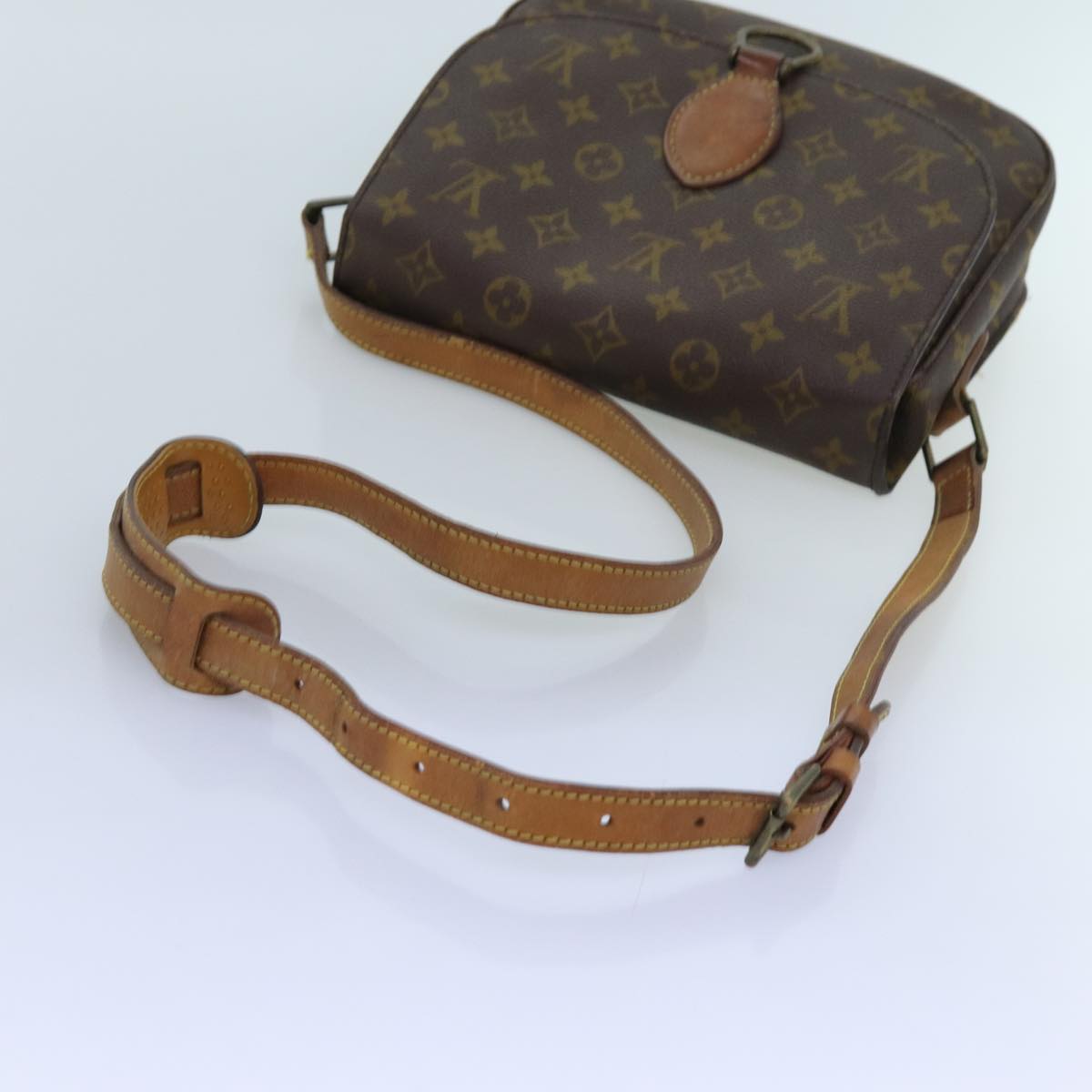 LOUIS VUITTON Monogram Saint Cloud GM Shoulder Bag Vintage M51242 LV Auth 72621