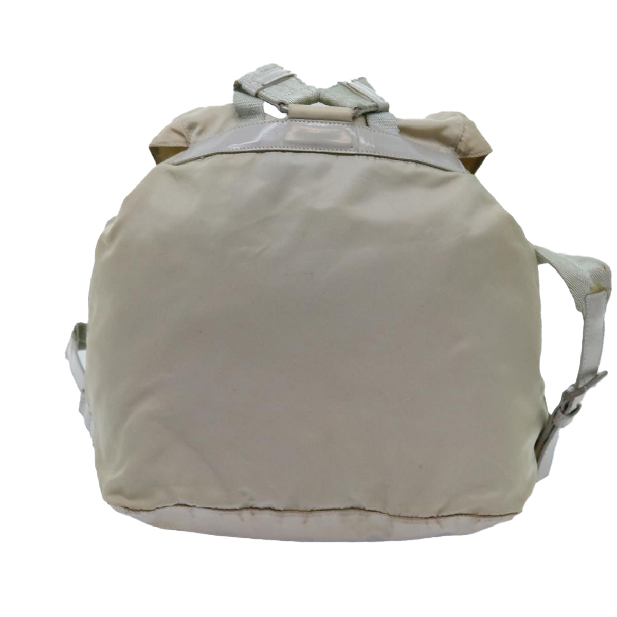 PRADA Backpack Nylon Beige Auth 72678