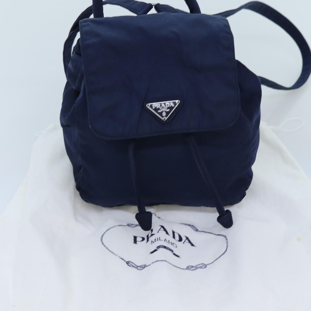 PRADA Backpack Nylon Navy Auth 72712