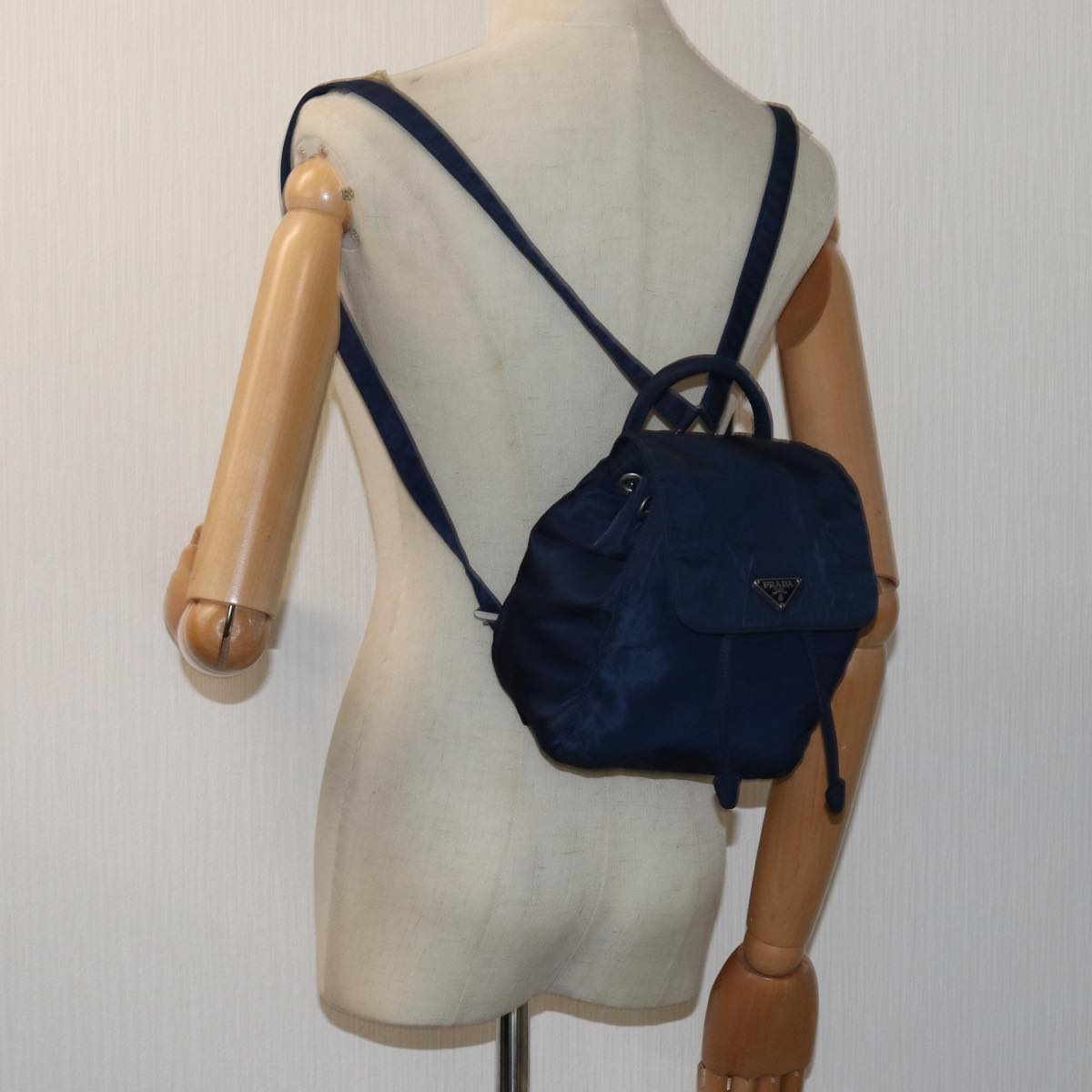 PRADA Backpack Nylon Navy Auth 72712