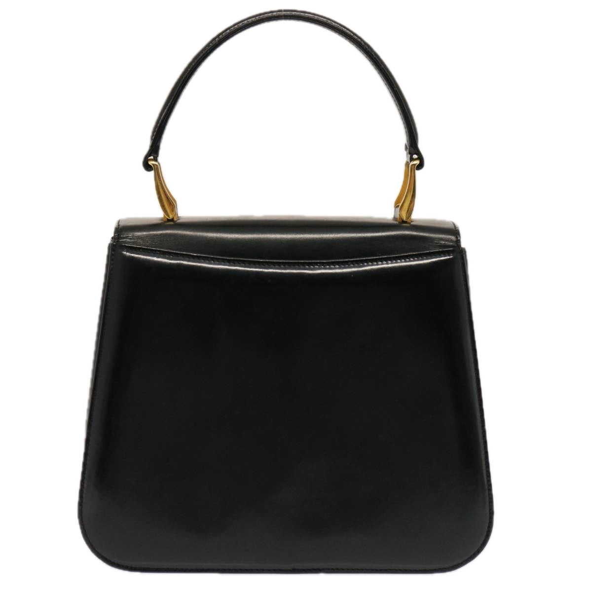 GIVENCHY Hand Bag Patent leather Black Auth 72756