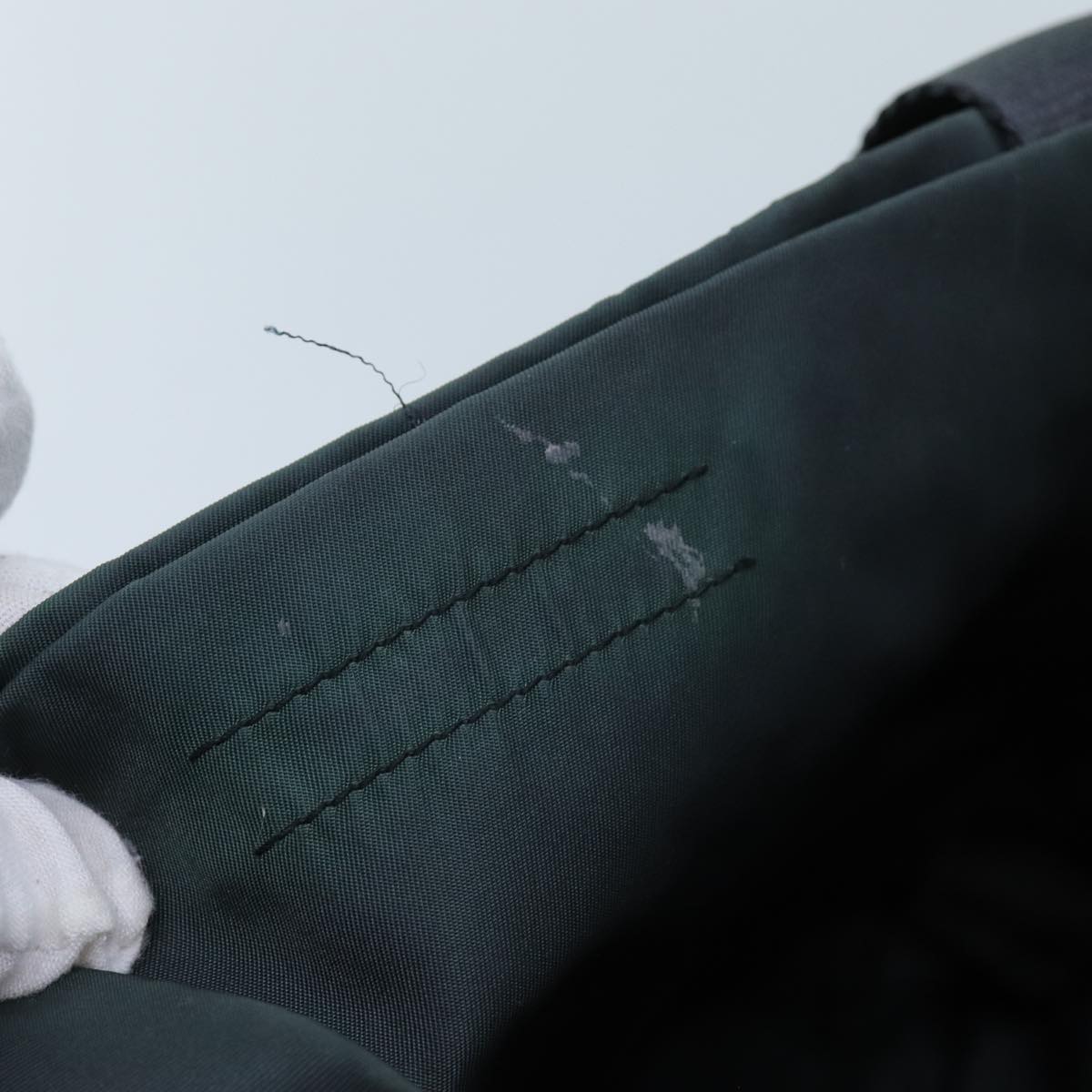 PRADA Tote Bag Nylon Green Auth 72777