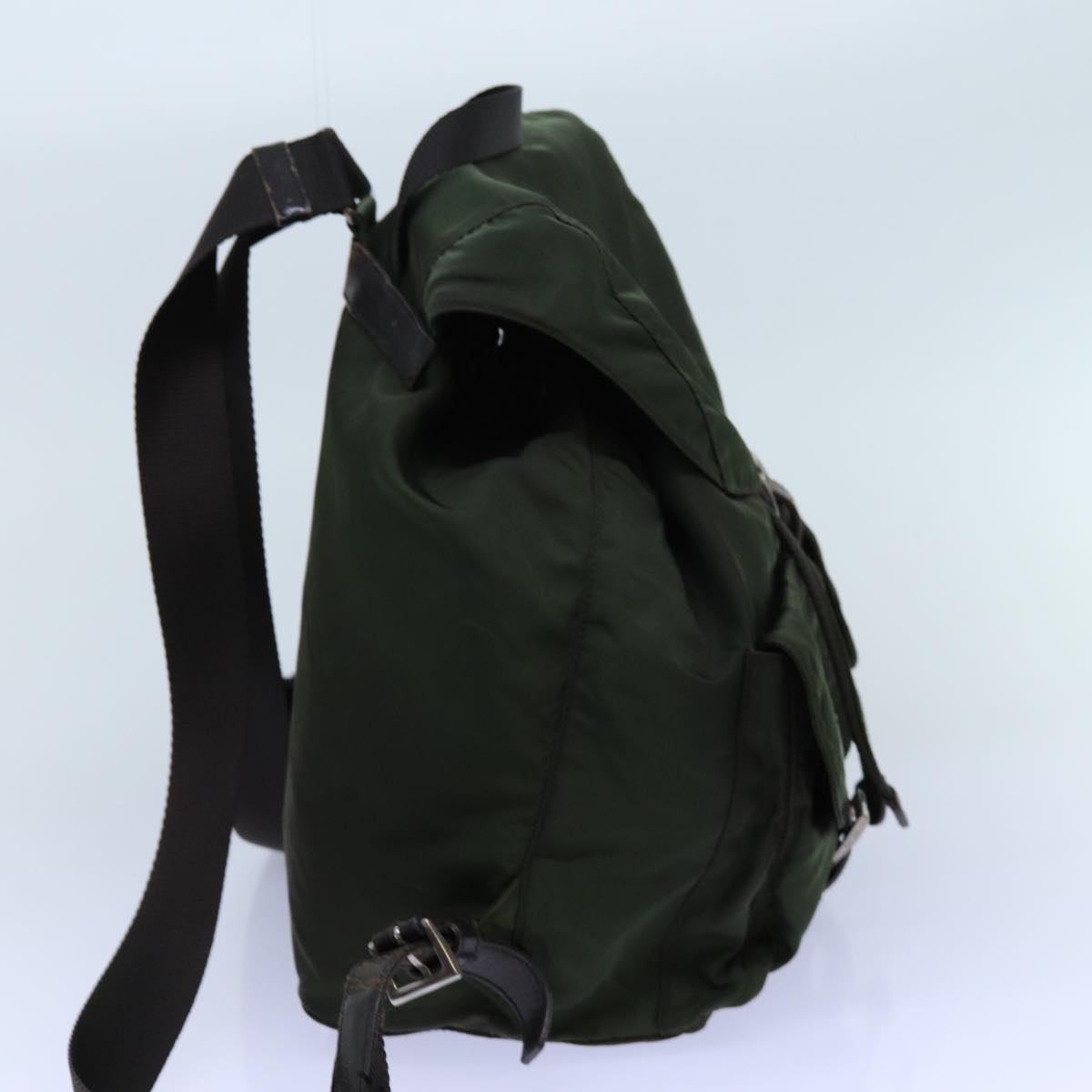 PRADA Backpack Nylon Khaki Auth 72783