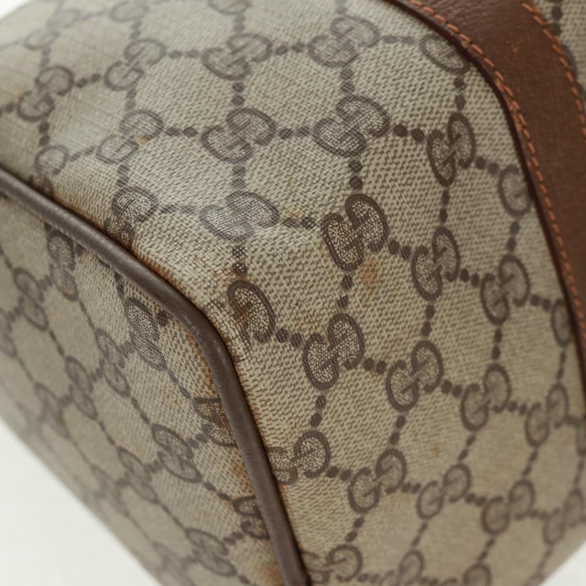 GUCCI GG Supreme Web Sherry Line Bag PVC Beige Green Red 58 02 007 Auth 72785