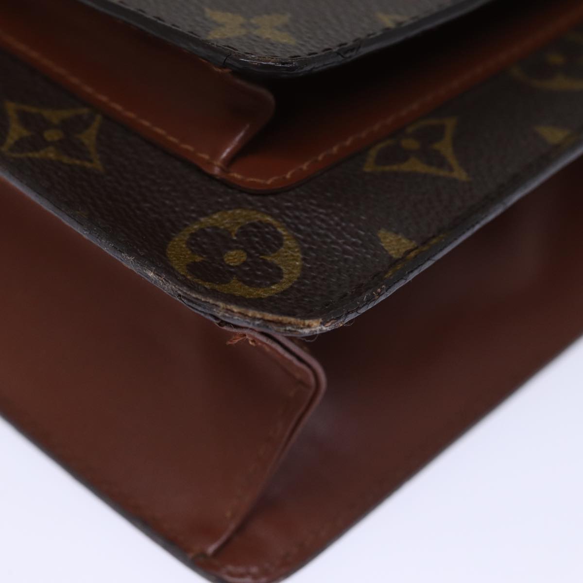 LOUIS VUITTON Monogram Monceau 28 Hand Bag 2way M51185 LV Auth 72798