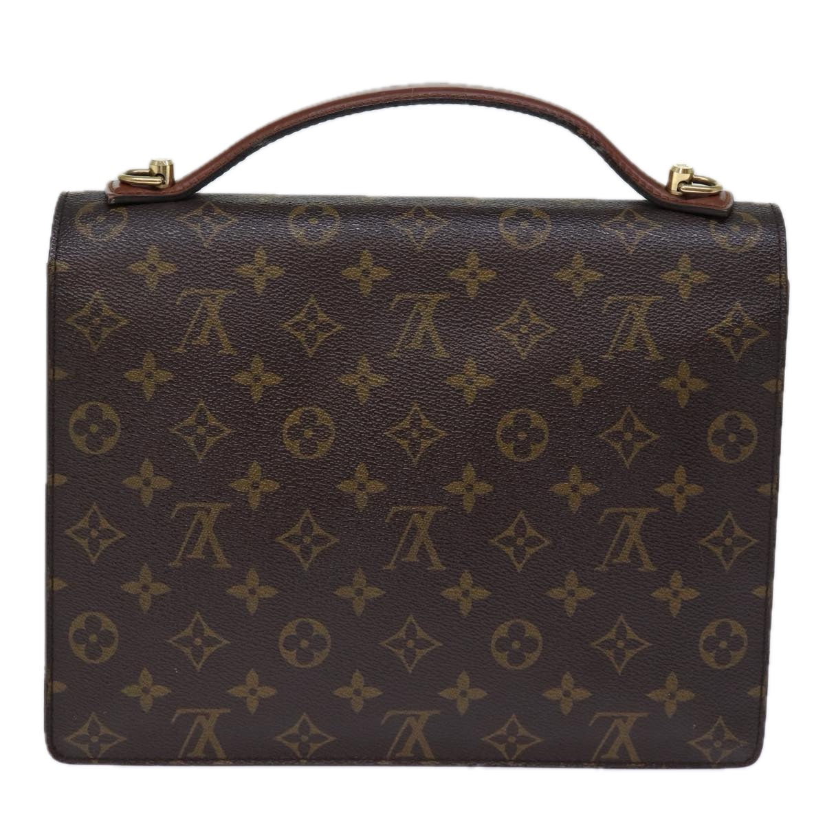 LOUIS VUITTON Monogram Monceau 28 Hand Bag 2way M51185 LV Auth 72798