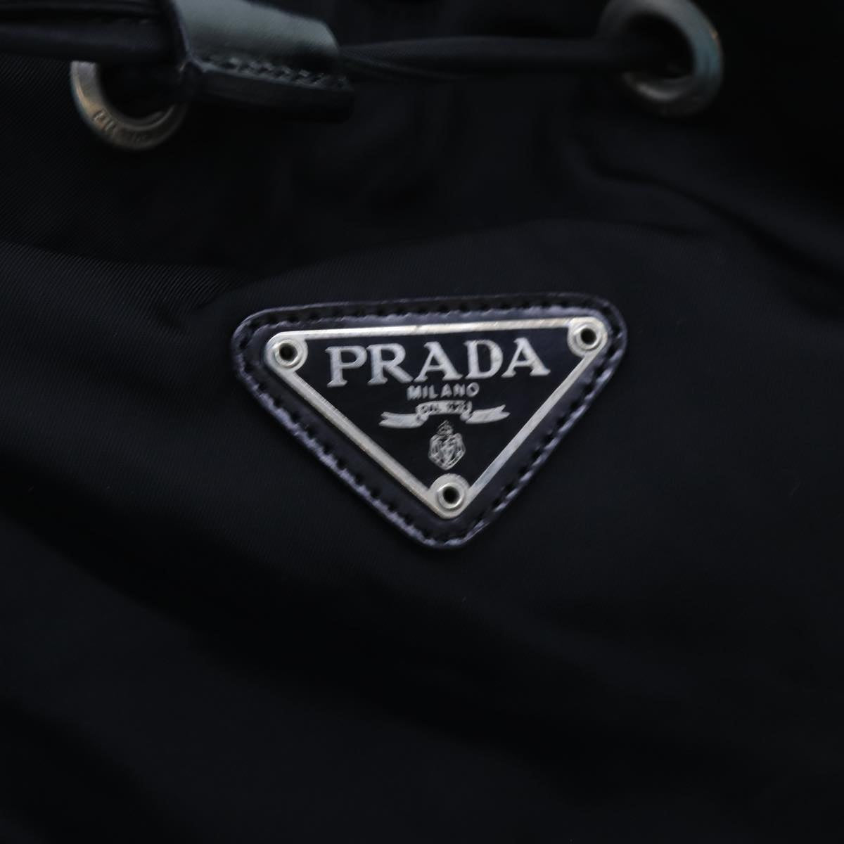 PRADA Backpack Nylon Black Auth 72810