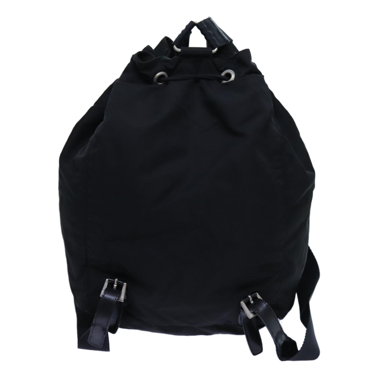 PRADA Backpack Nylon Black Auth 72810