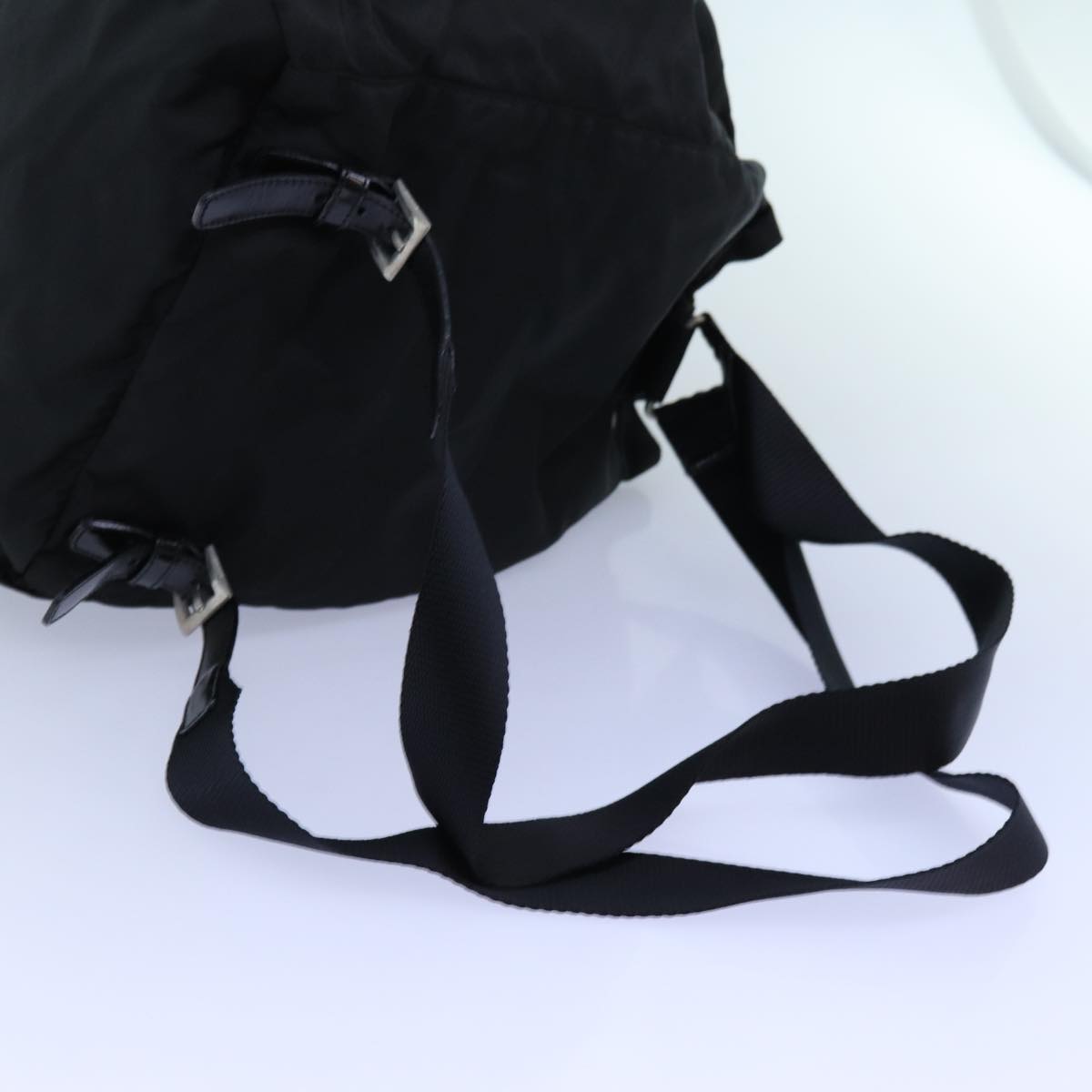 PRADA Backpack Nylon Black Auth 72810