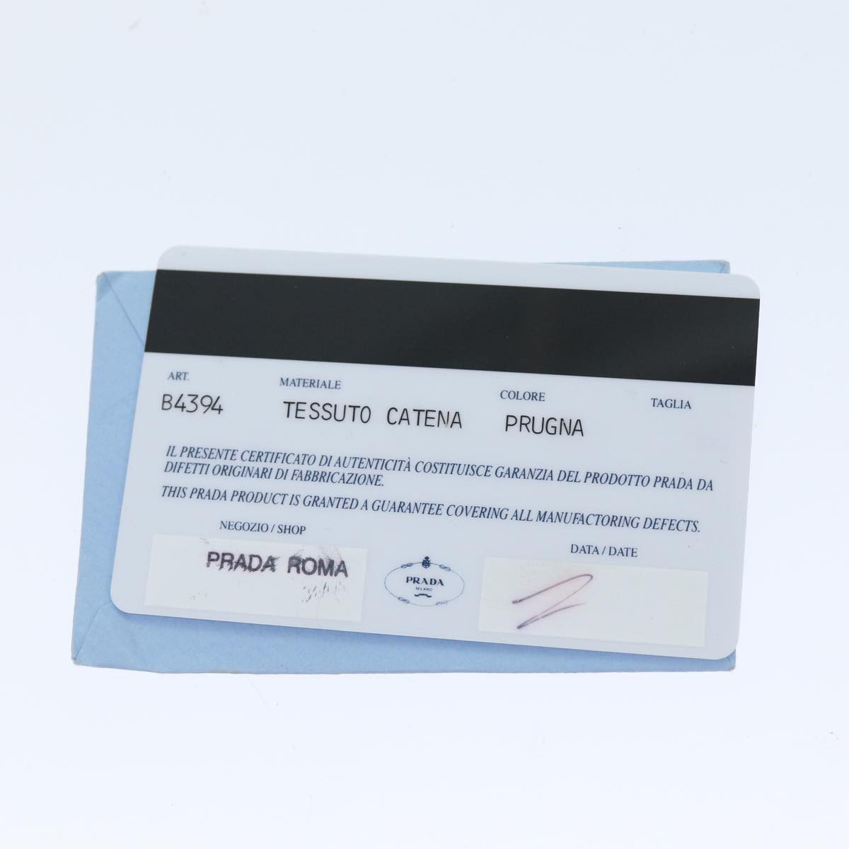 PRADA Chain Shoulder Bag Nylon Purple Auth 72859